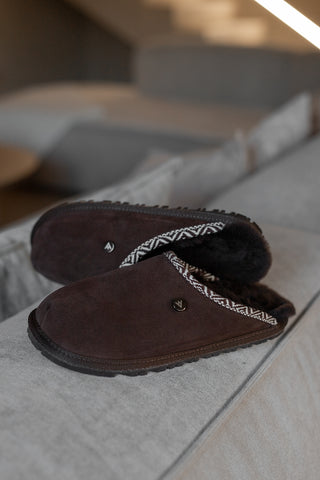 Azura Sheepskin Slippers - Brown
