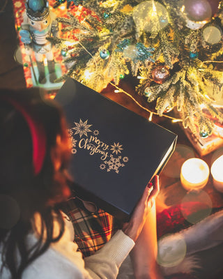 Merry Christmas rose gold box