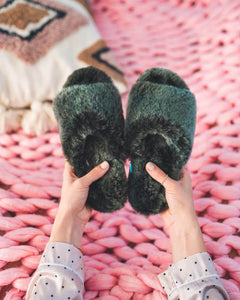Emerald spa slippers