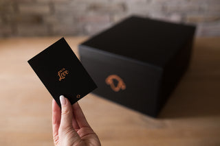 Mini black and copper gift box