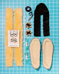 Cream full moccasin slipper Slipkit