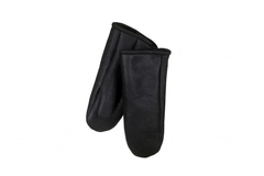 Men's black sheepskin mittens
