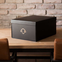 Large Black and copper gift box
